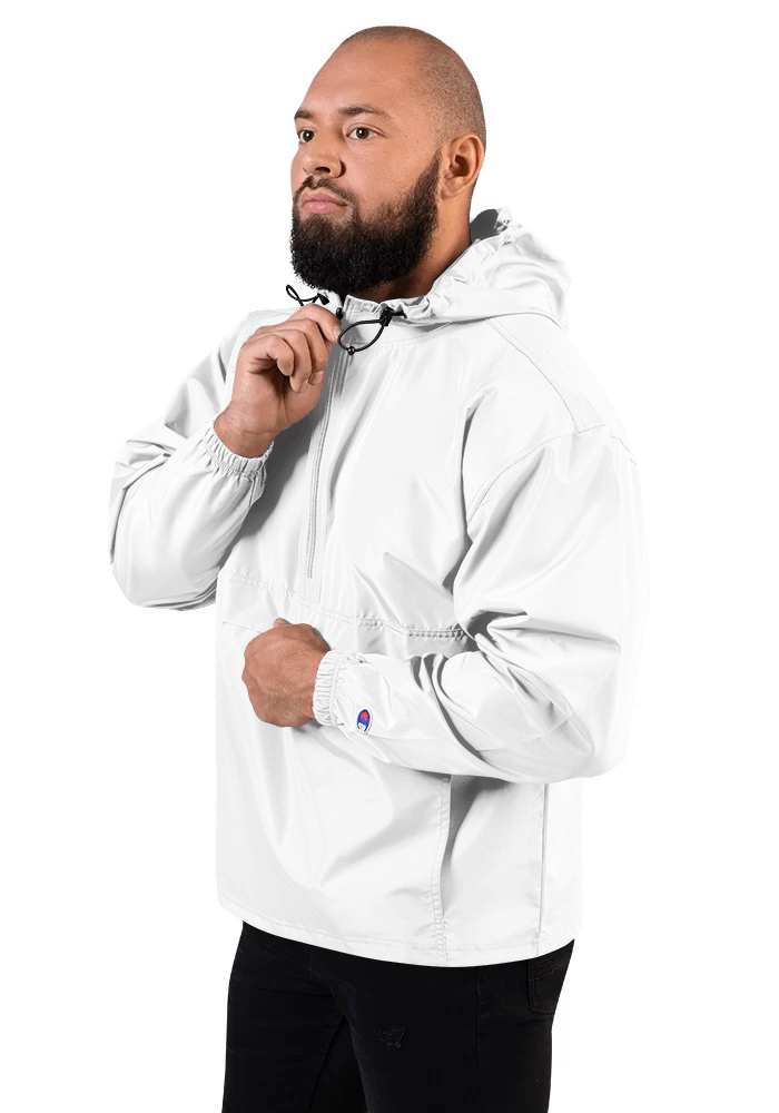Embroidered Champion Packable Rain Jacket