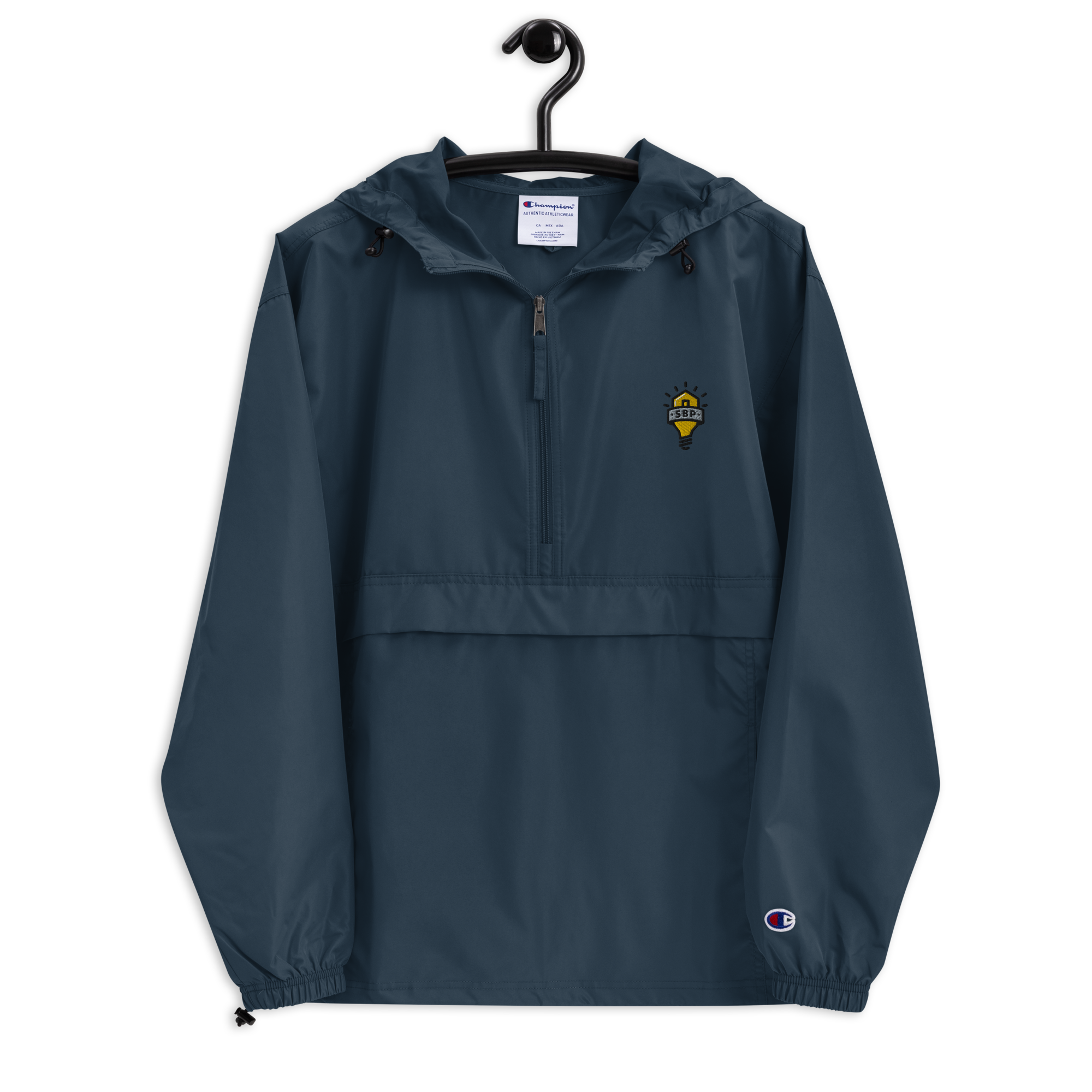 Embroidered Champion Packable Rain Jacket