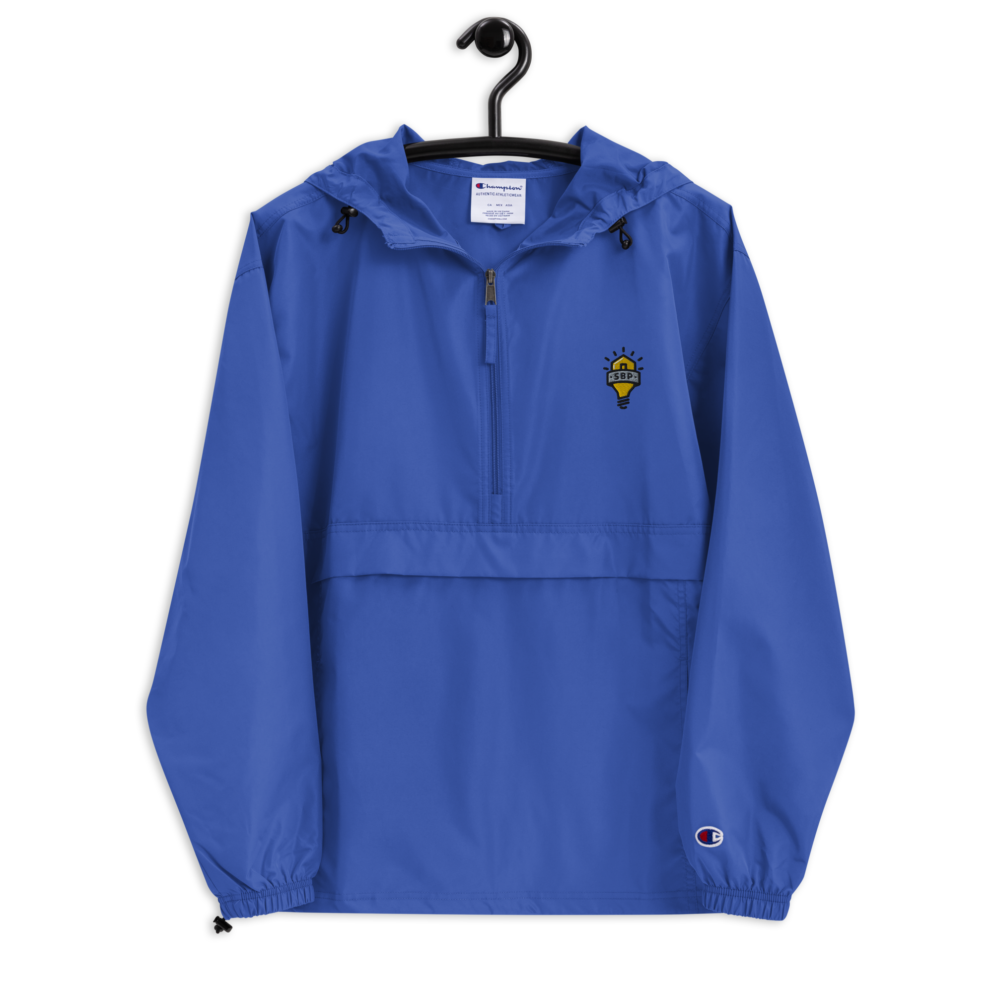 Embroidered Champion Packable Rain Jacket