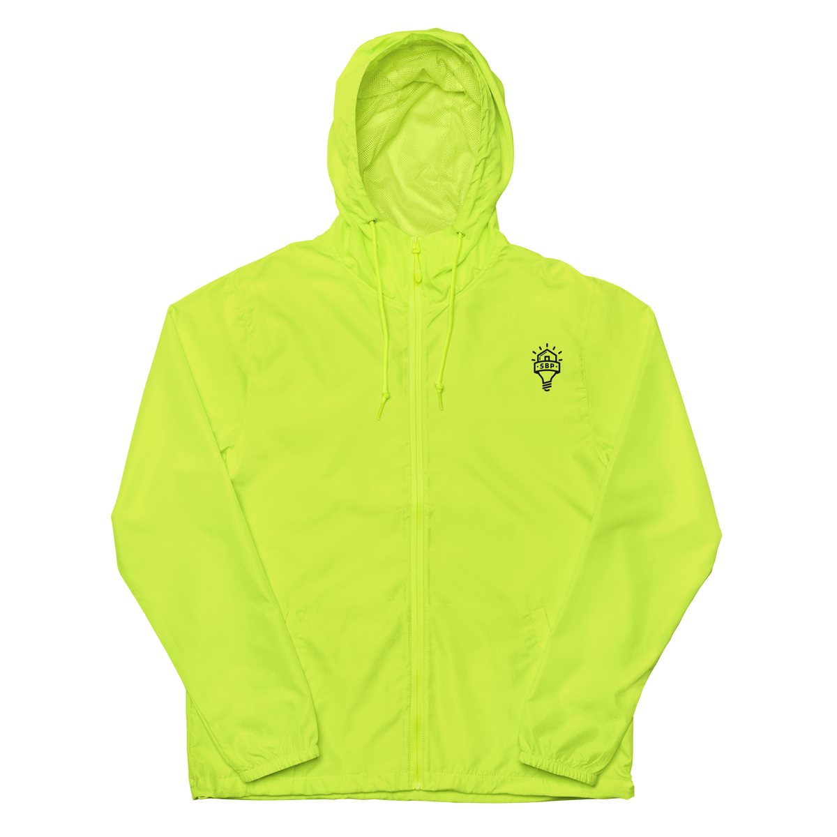 Unisex Lightweight Zip Up Windbreaker - Forest Camo