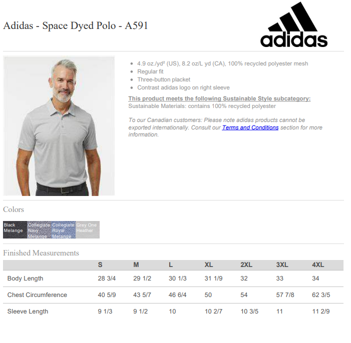 Adidas Space-Dyed Polo