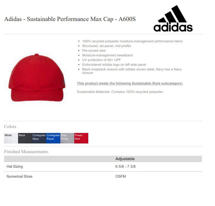 Adidas Performance Cap