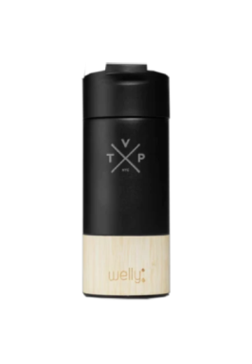 Welly Bottle Bamboo Flip Cap Thermos